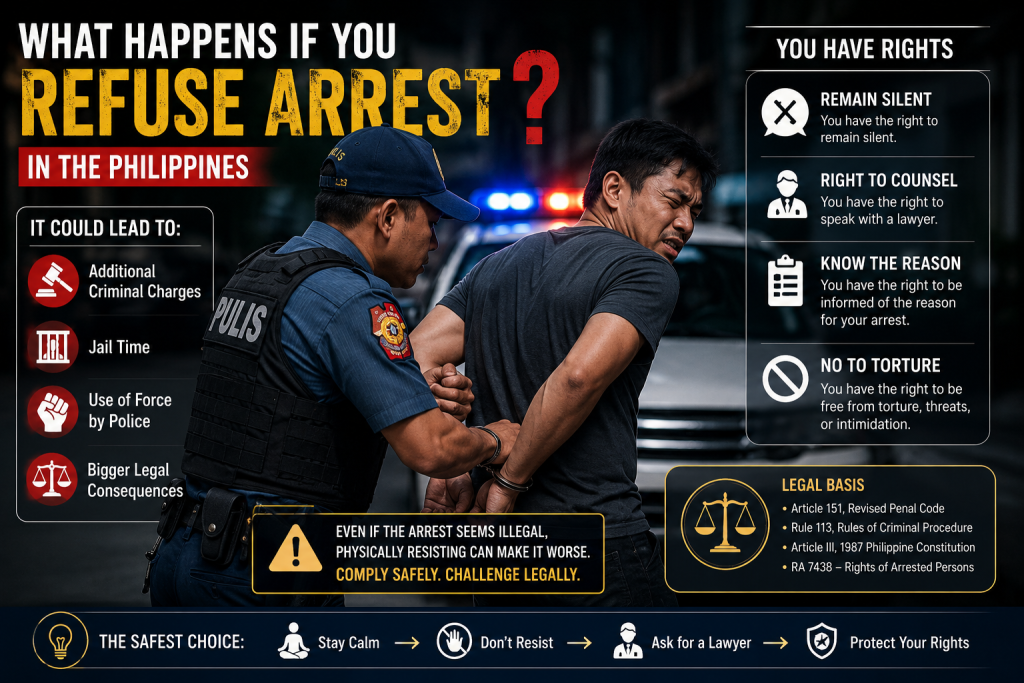 refuse arrest PH